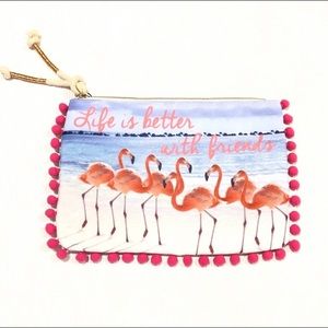 NWOT Canvas Makeup Accessory Bag Medium size